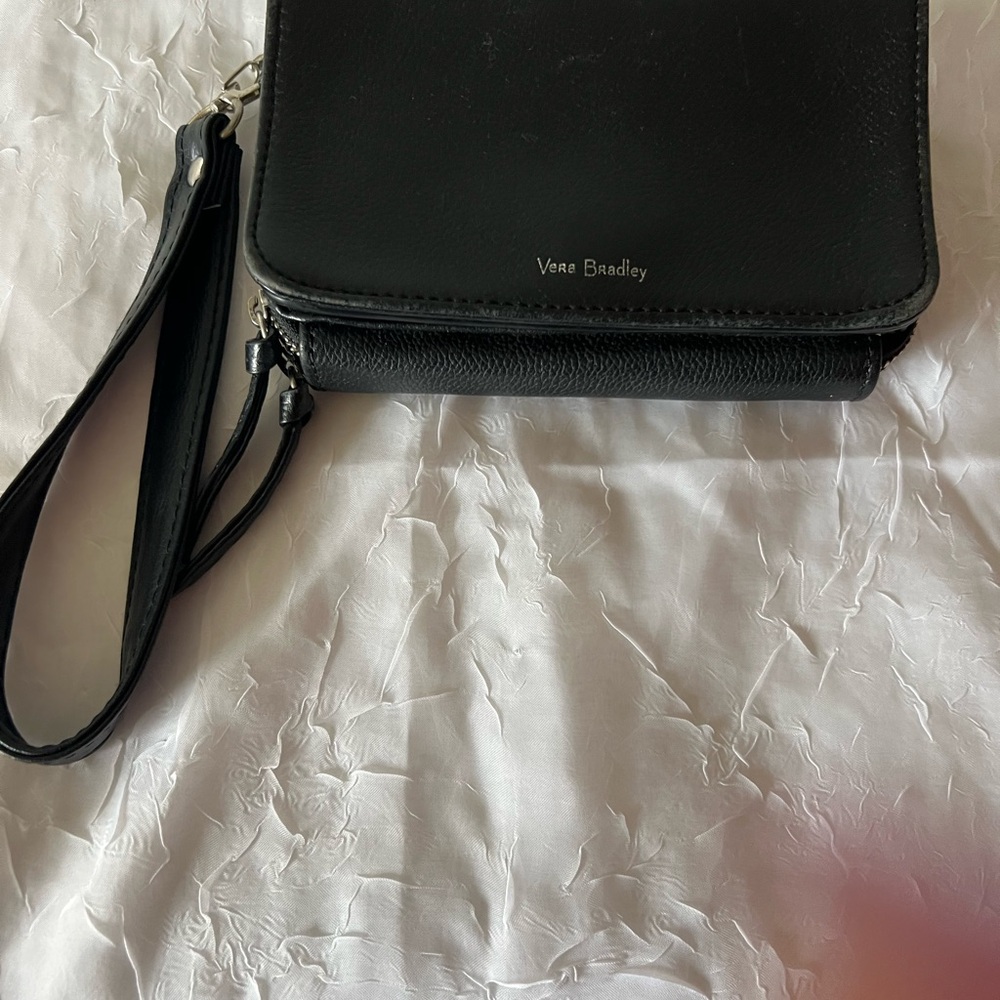 Vera Bradley Black Wristlet Clutch